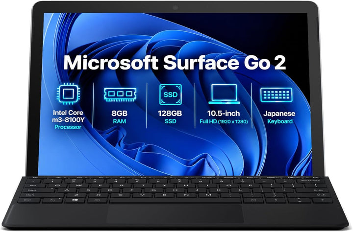 Tableta portátil Microsoft Surface Go 2 2 en 1, pantalla táctil FHD...