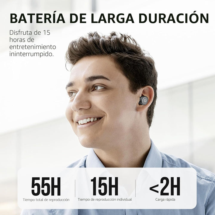 TOZO - T10 - Auriculares inalámbricos Bluetooth 5.0 1 Negro