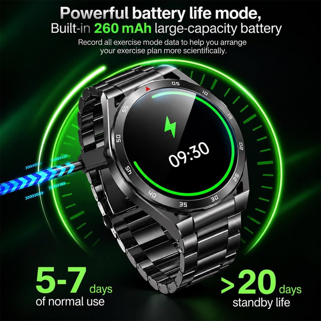 Reloj inteligente, pantalla AMOLED Bluetooth Llamadas Fitness