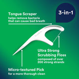 DenTek Triple Clean Advanced Clean Palillos de Hilo Dental, Hilo qu...
