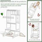 COSYLAND Torre de pie para niños pequeños, taburete de cocina de altura