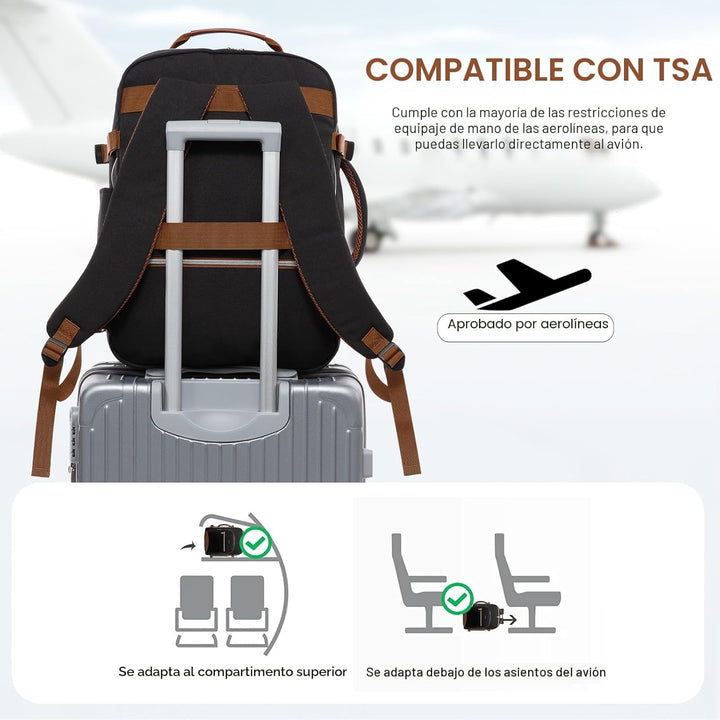 LOVEVOOK Mochila de viaje para llevar a bordo, Mochilas de viaje