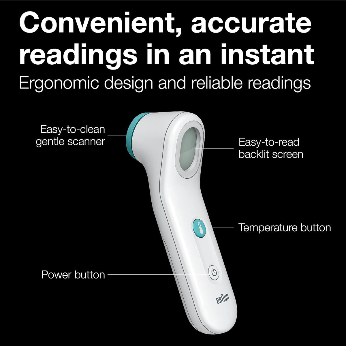 Braun Sensian Contact 5 Termómetro para frente