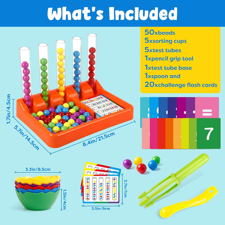 Aizweb Juguetes de conteo y clasificación de colores para niños peq...