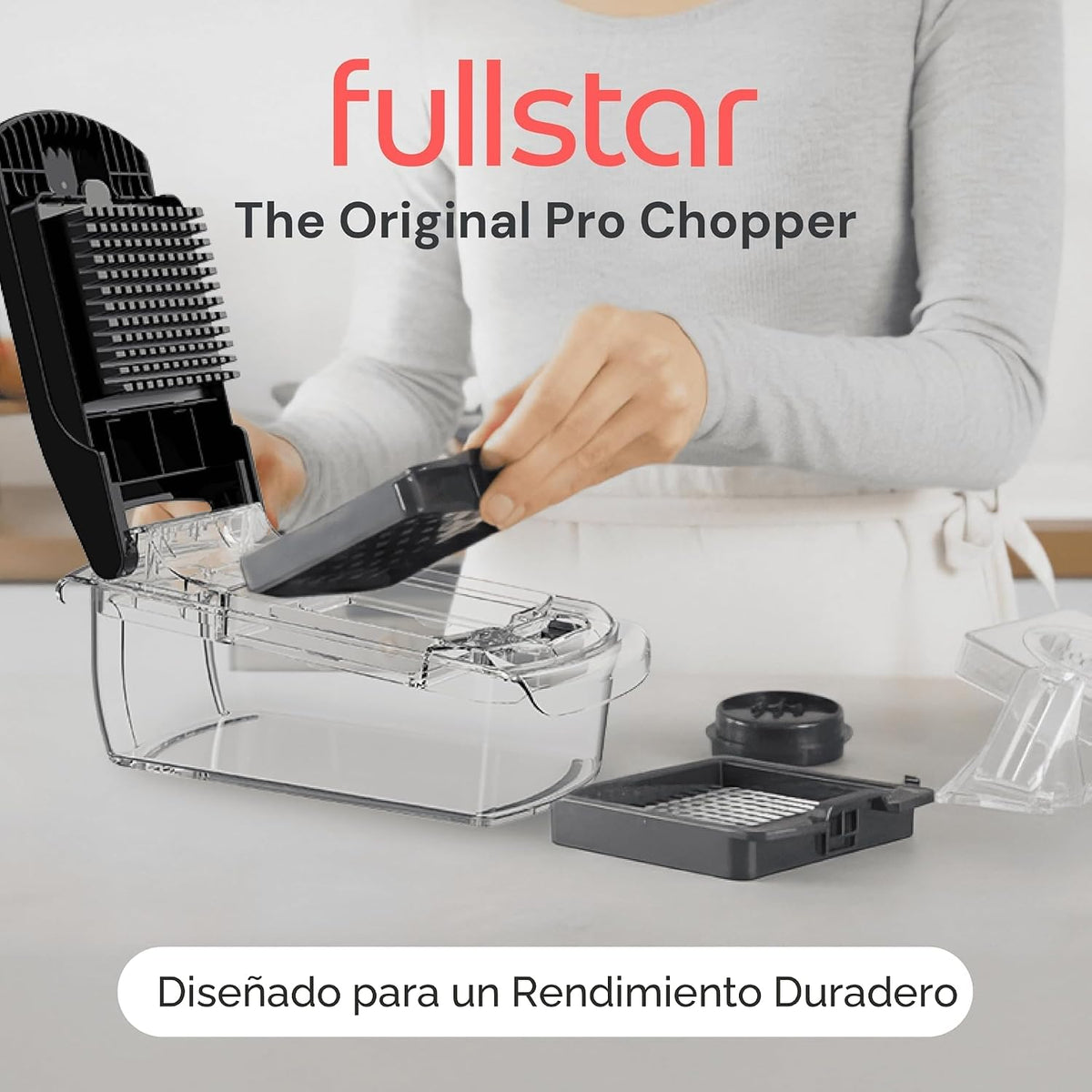 Fullstar Pro - Picador de verduras y espiralizador original, herramienta de