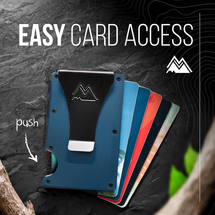 Mountain Voyage Cartera Minimalista para Hombres y Mujeres con Clip...