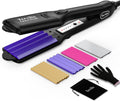 Terviiix Rizadora de Cabello para Mujeres con 4 Placas Intercambiables, Negro
