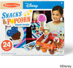 Melissa & Doug Disney Snacks & Popcorn - Juego de comida