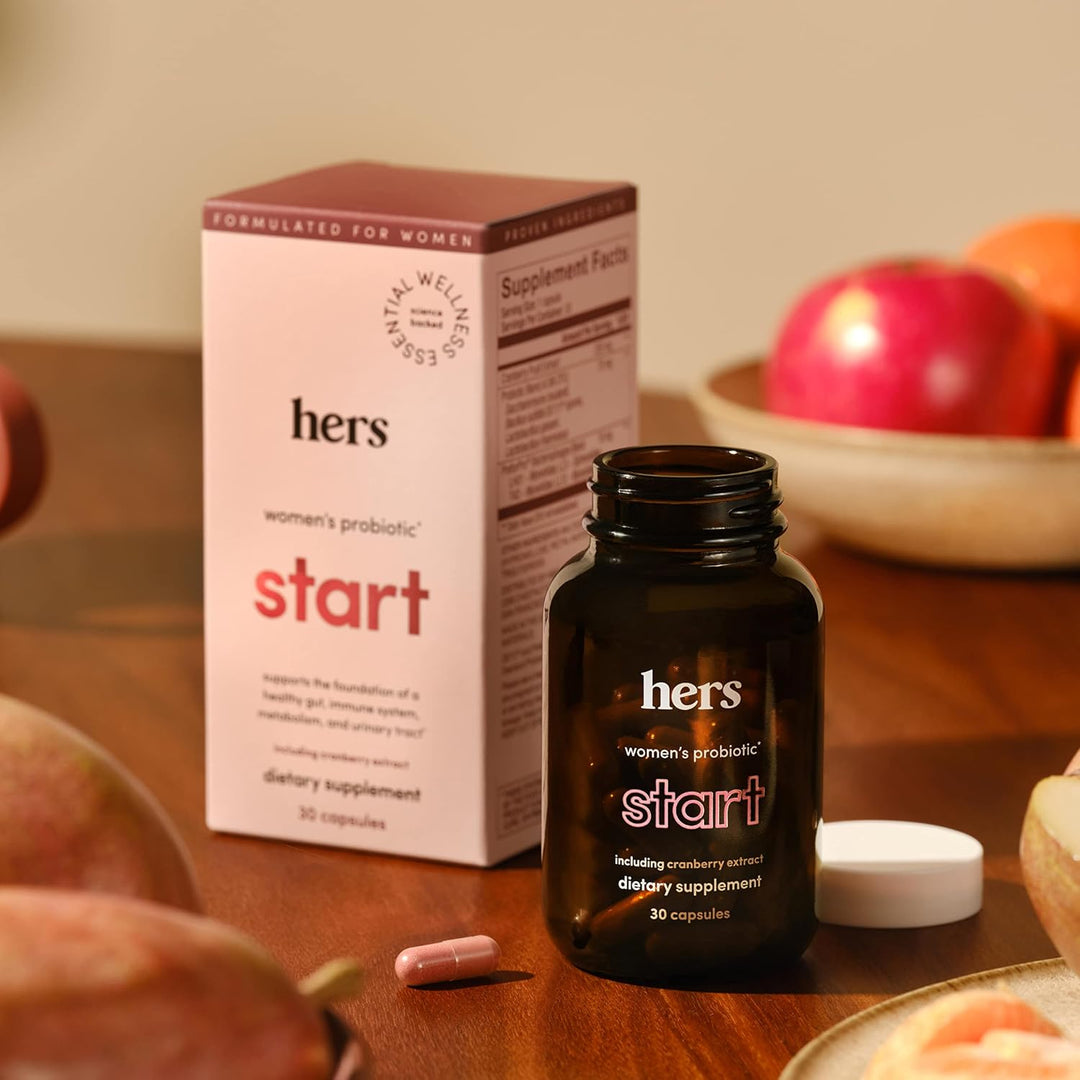 Hers Start - Suplemento multivitamínico diario + probiótico para mu...