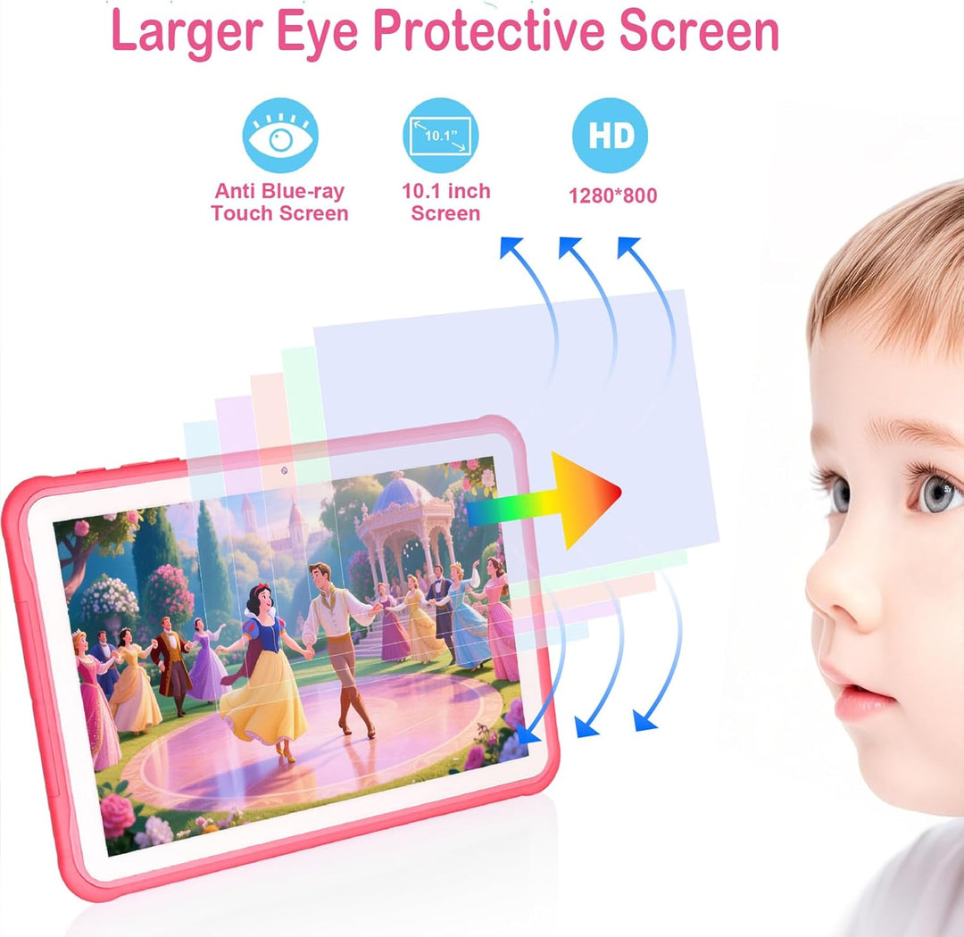 Tableta para niños, tableta de 10.1 pulgadas para niños con funda i...