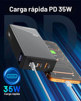 GENSROCK Cargador portátil de 20000 mAh, PD 35 W, cargador de bater...