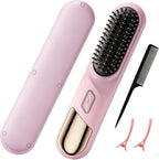Kylara Go Brush Pro - Cepillo alisador de pelo corto con calentamiento rápido, Púrpura lavanda