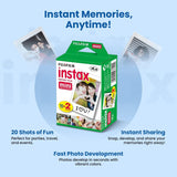 Fujifilm Película instantánea Instax Mini, 20 disparos (10 hojas x...