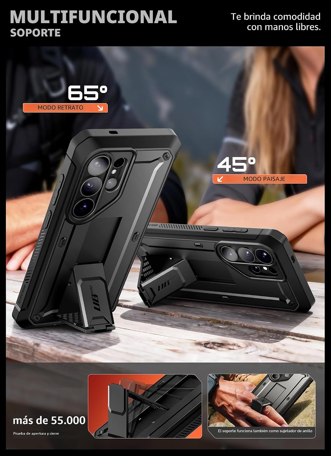 SUPCASE Funda para Galaxy S26 Ultra con 2 protectores de vidrio templado