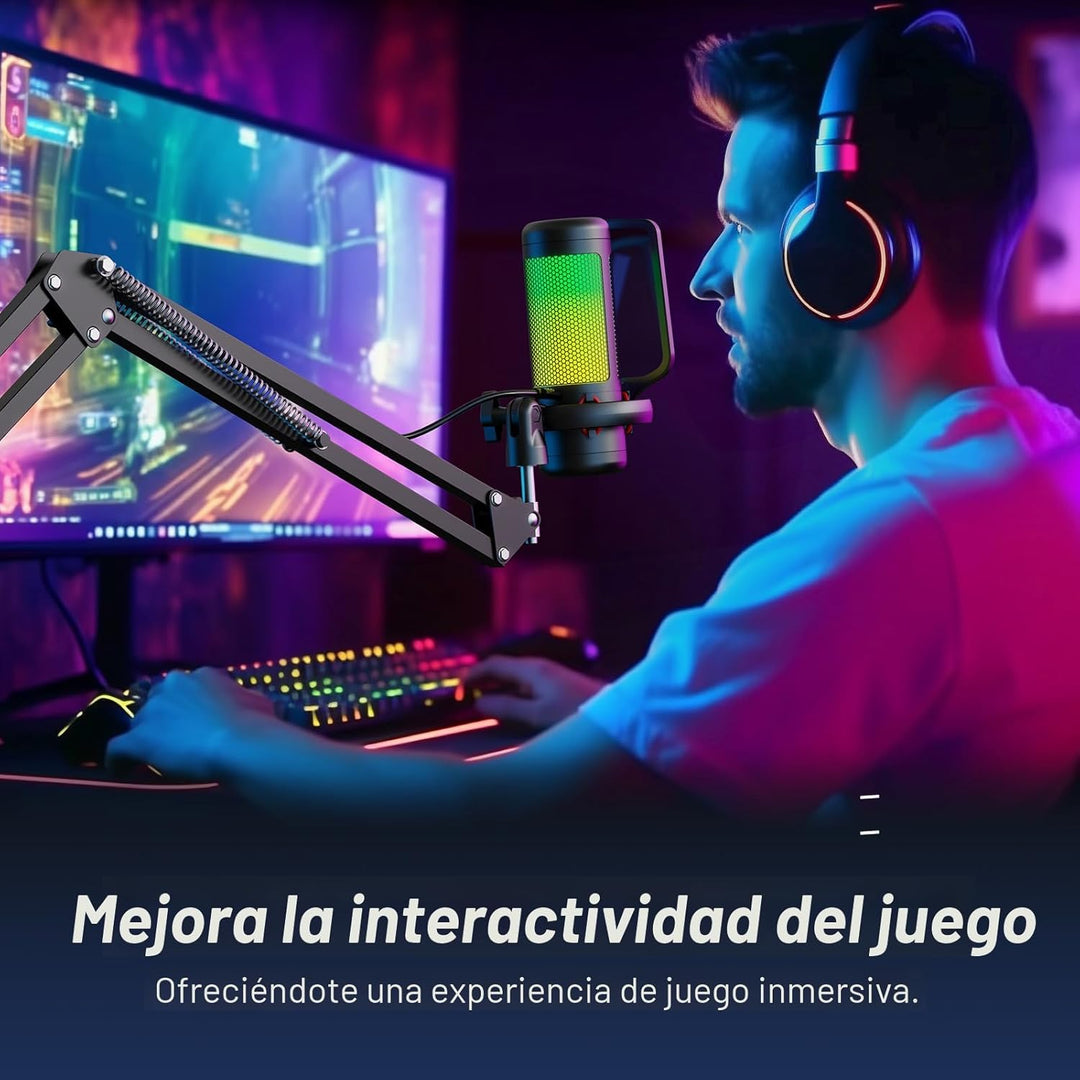 TONOR Juego de micrófonos para juegos con brazo de brazo, micrófono...