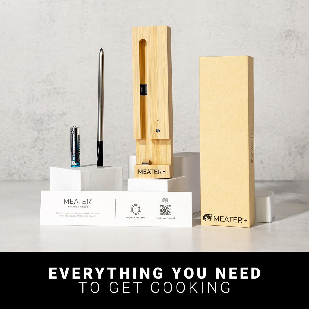 MEATER Termómetro Plus, azúcar morena, King of the Grill, Bluetooth, 165