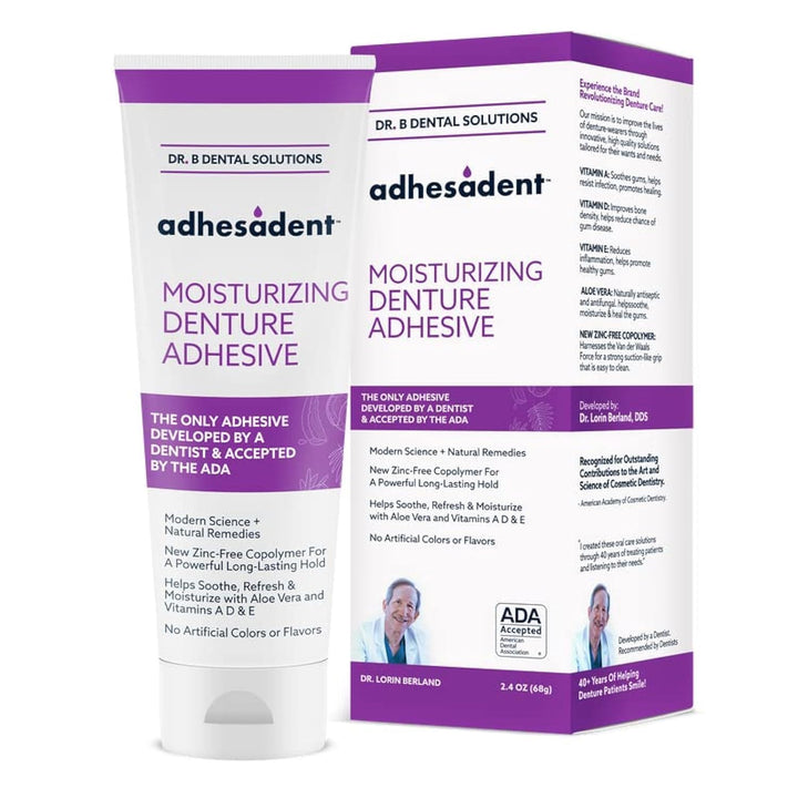 Dr. B Dental Solutions Adhesadent Adhesivo Hidratante para Dentadur...