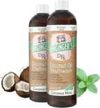 Enjuague bucal con aceite de coco Dr. Ginger, sin alcohol