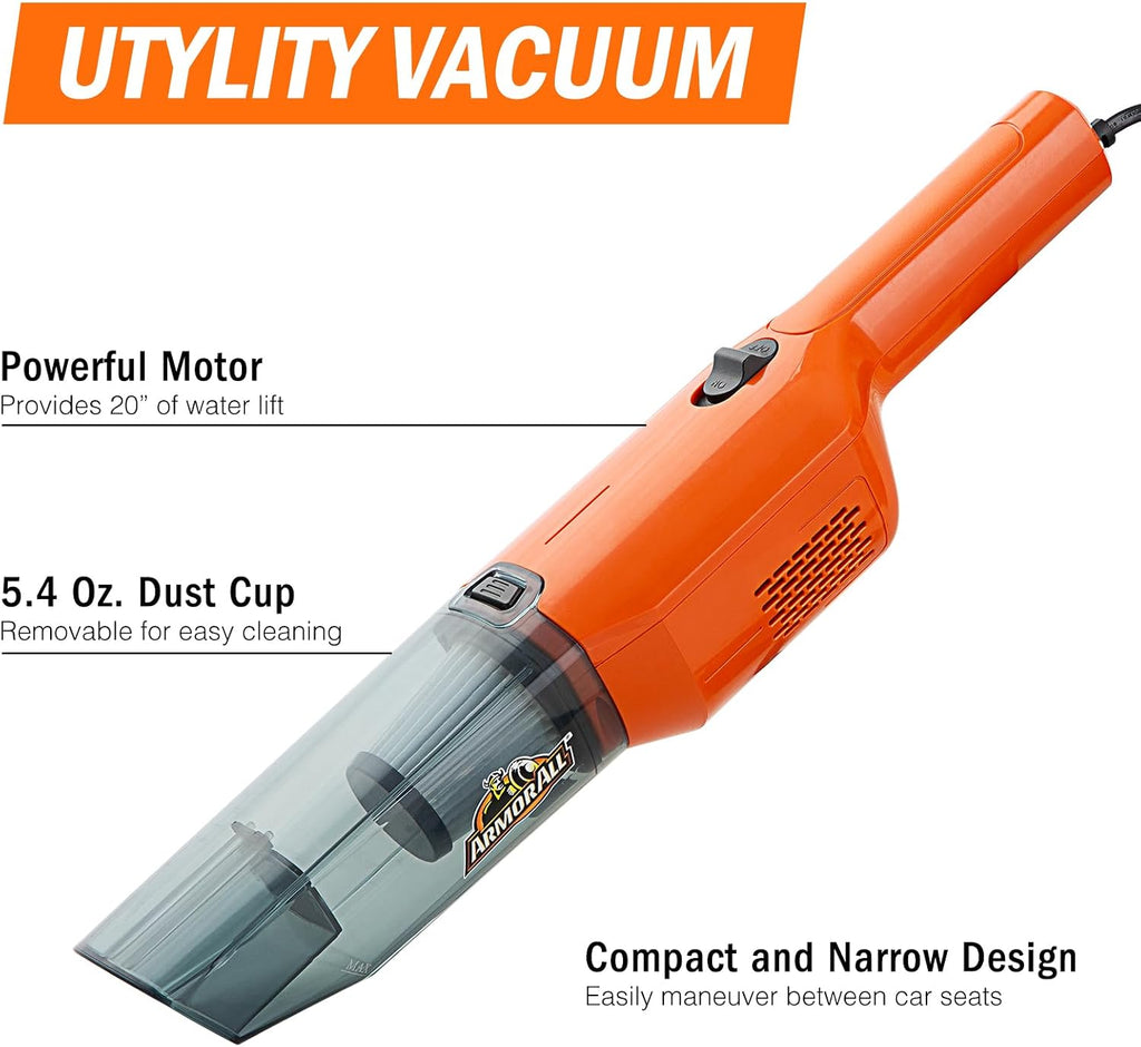 Armor All AA12V2 0903 Aspiradora para autos, Compacta, Naranja