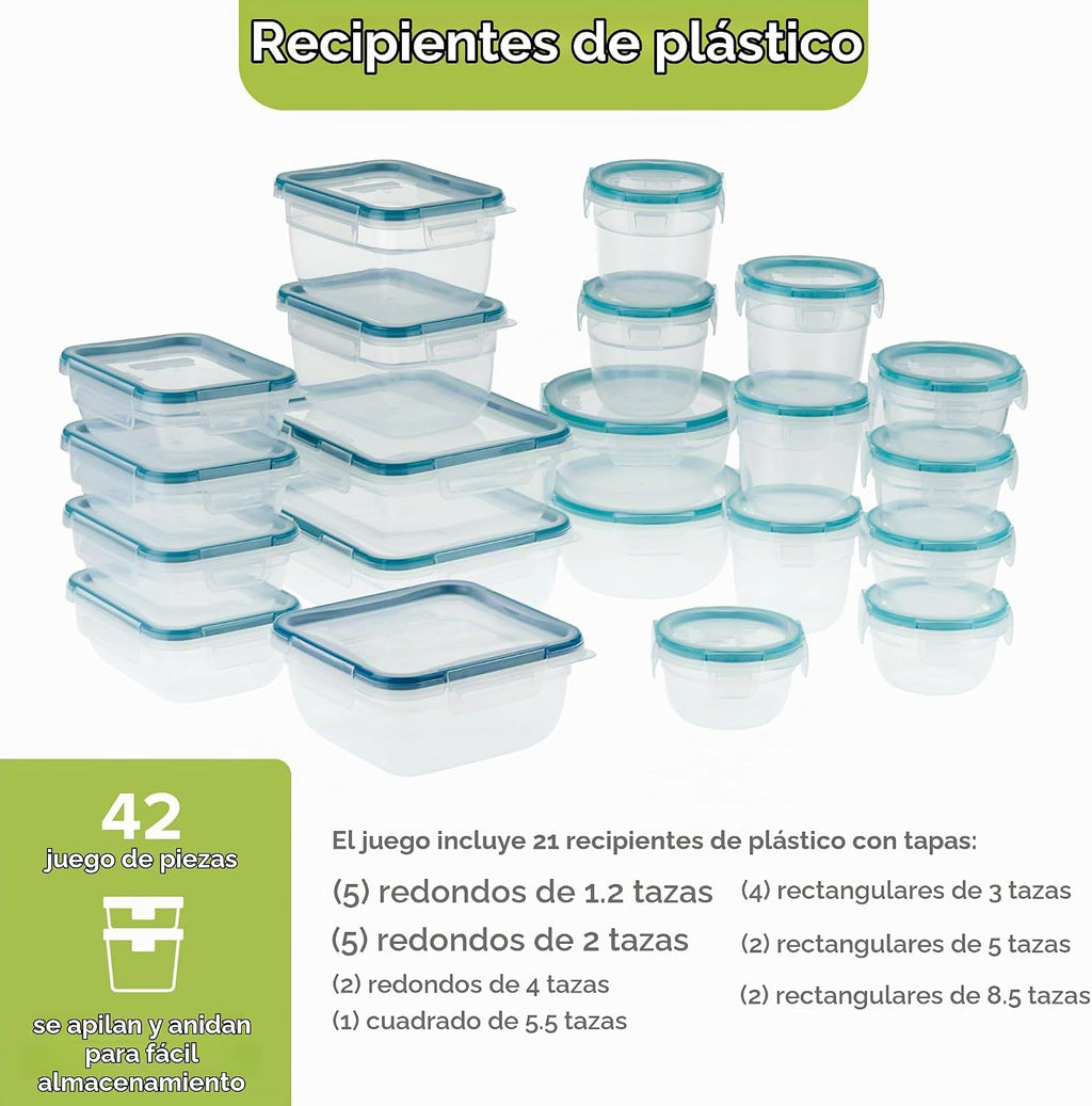 Snapware Plastic Total Solution (21 unidades) Juego de recipientes grandes