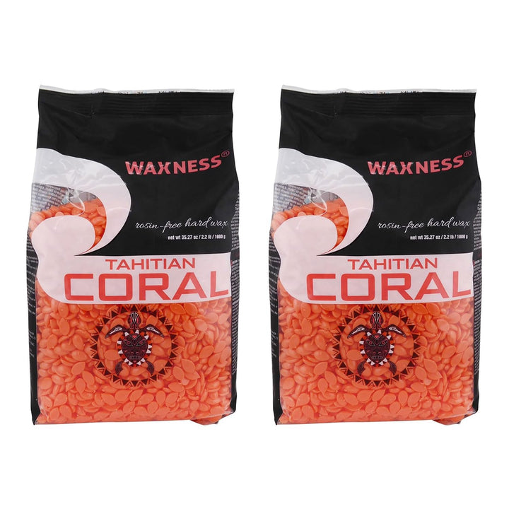 Waxness Perlas de cera dura de coral tahitiano de 2.2 libras (2.2 l...