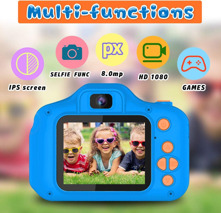Seckton Cámara de selfie mejorada para niños, regalos de cumpleaños...
