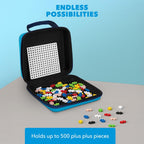 PLUS PLUS Estuche de viaje, mezcla básica de 100 piezas, mini bloques de