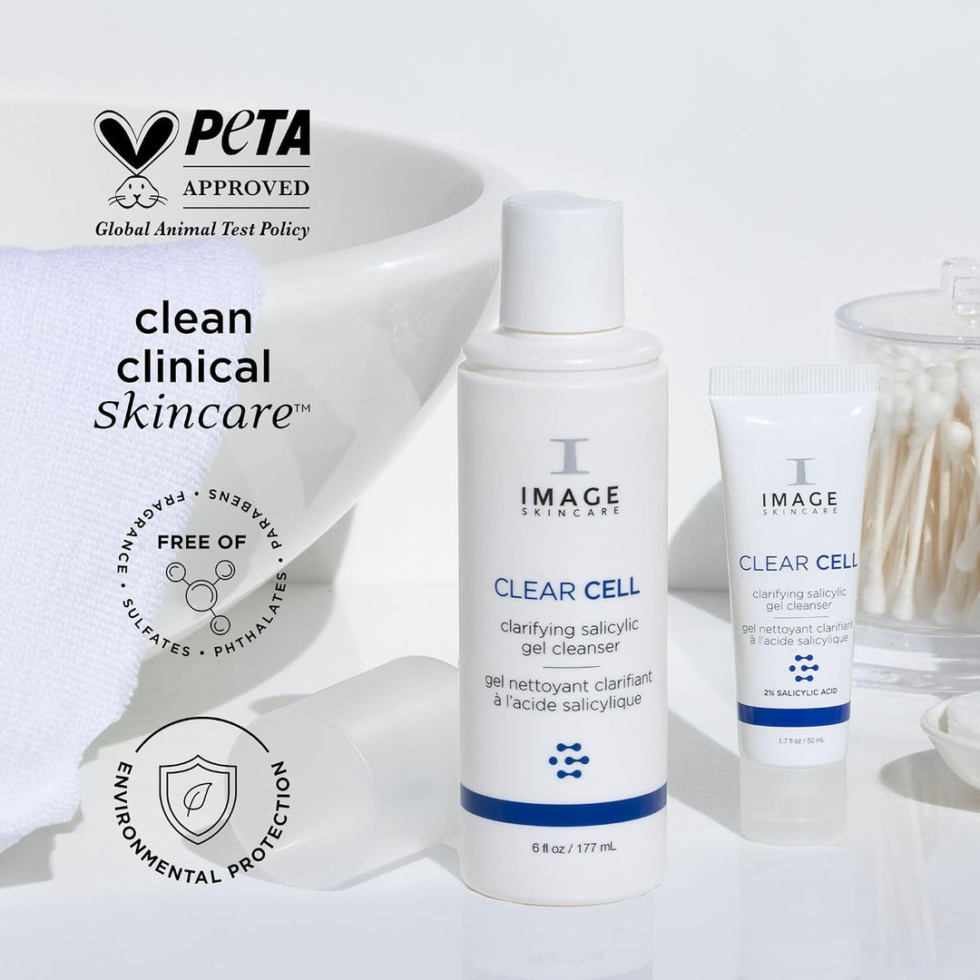 IMAGE Skincare, CLEAR CELL - Gel de limpieza salicílico, lavado fac...