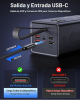 Relliphent Cargador portátil de 70000 mAh, 30 W PD QC 3.0 cargador...
