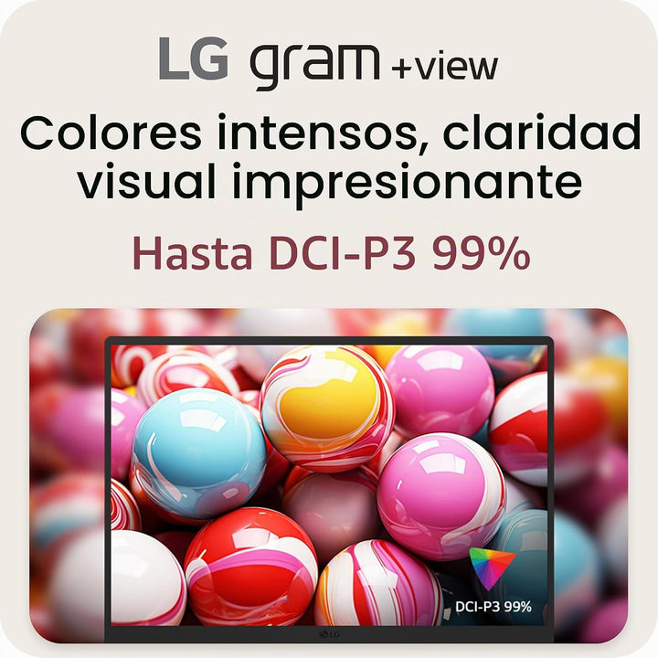 LG gram +View 17 pulgadas Monitor portátil ligero WQXG (2560x1600)...