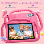 Tablet para niños Henadigi, tablet Android 15, 12 GB RAM 64 GB ROM 1 TB de expansión, Rosa
