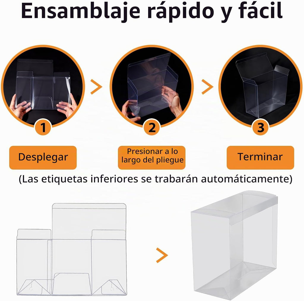 Paquete de 20 fundas protectoras ETB hechas para PKMN Elite Trainer, cajas protectoras de 0.020 in de grosor, plástico PET PKMN ETB, protector transparente resistente con parte inferior de bloqueo automático y película protectora