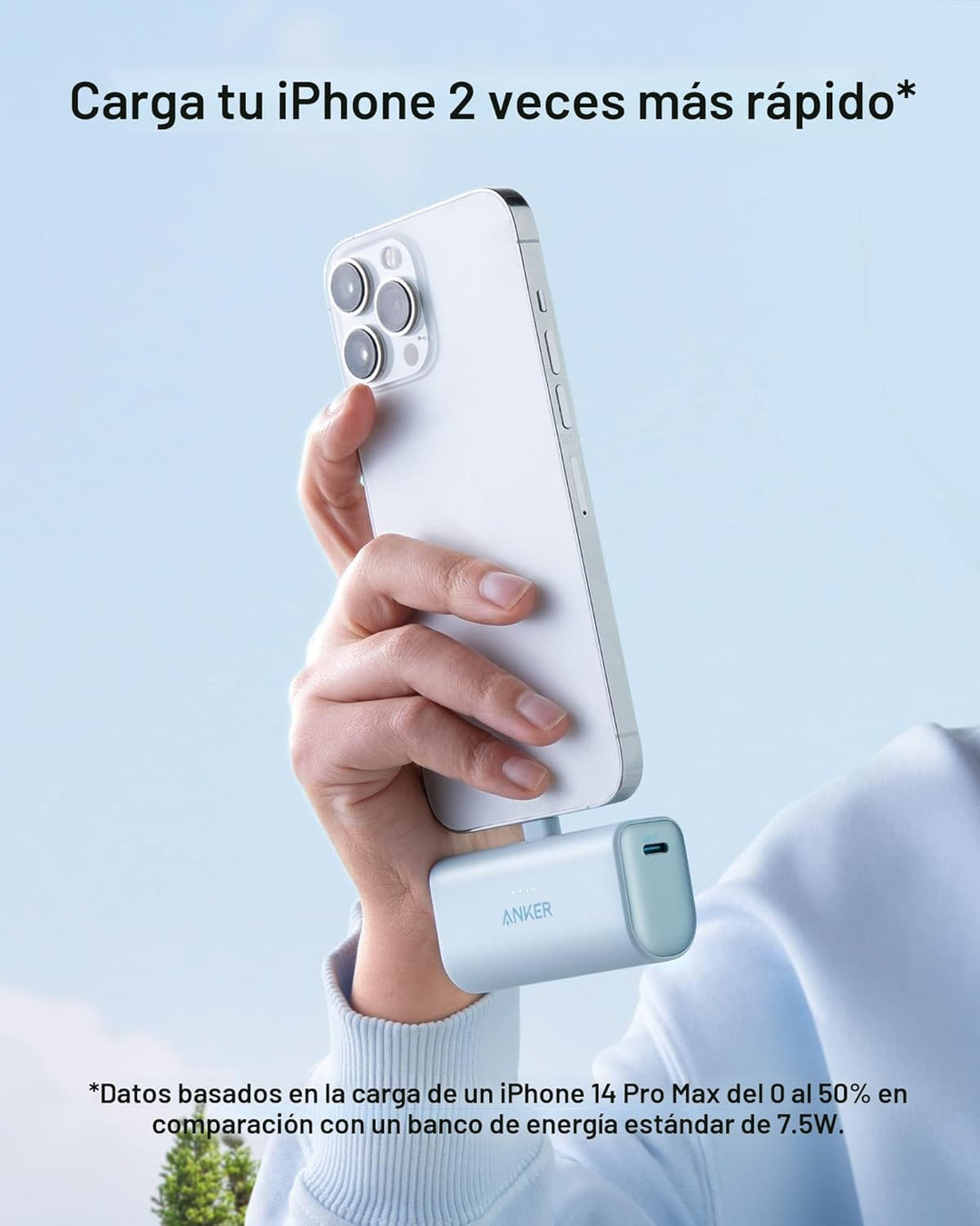 Anker Nano Cargador portátil para iPhone, con conector Lightning MF...