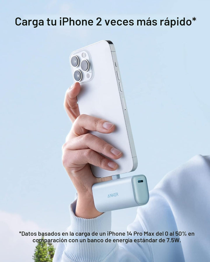 Anker Nano Cargador portátil para iPhone, con conector Lightning MF...