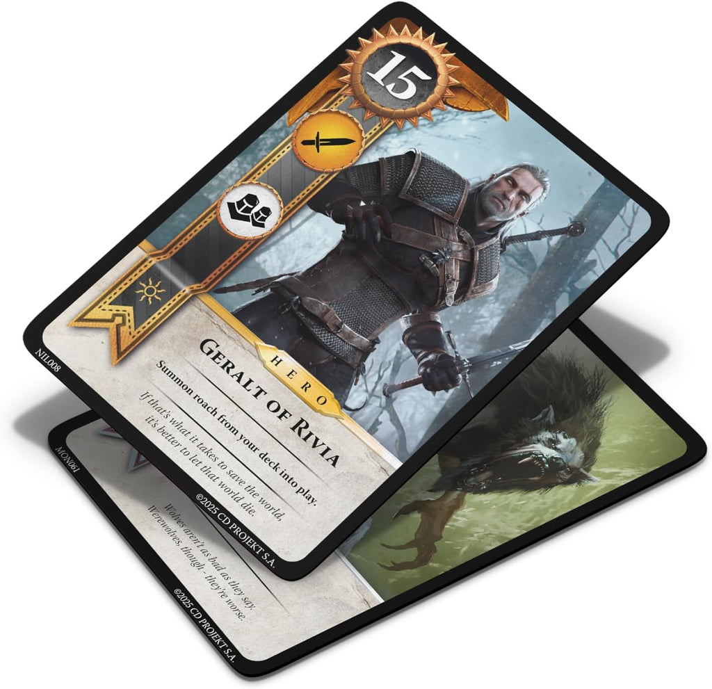 Gwent - Versión oficial con licencia | Juego completo | Juego de estrategia de construcción de mazos competitivo | Batallador de cartas de fantasía del popular videojuego | Naipes tácticos | A partir de 12 años | 1-5 jugadores | 20 min