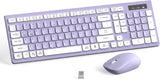 Combo de teclado y mouse inalámbricos, teclado inalámbrico de tamañ...