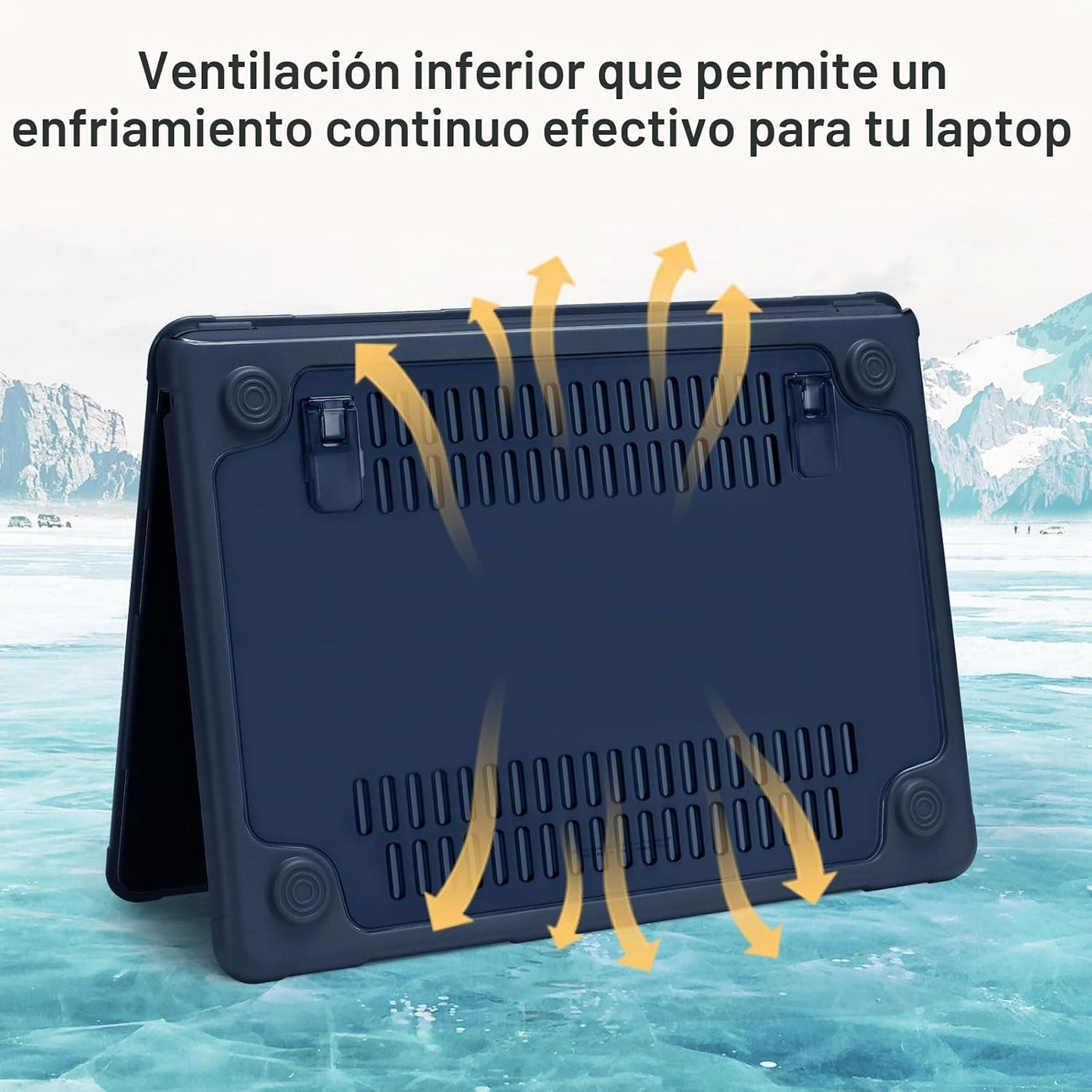 MOSISO Funda compatible con MacBook Air de 13 pulgadas M5 M4 M3 M2...