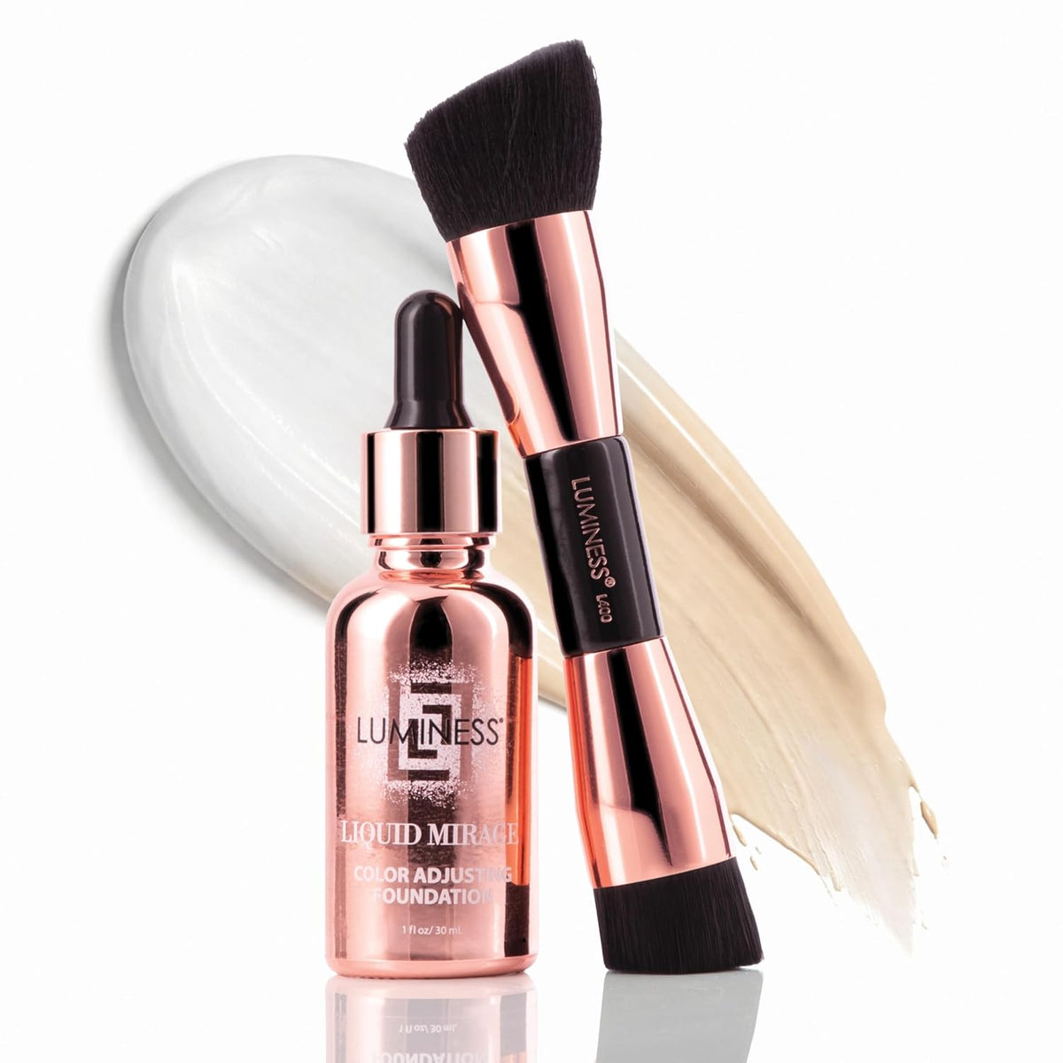 LUMINESS Kit de 3 piezas Liquid Mirage - Base con cambio de color c...
