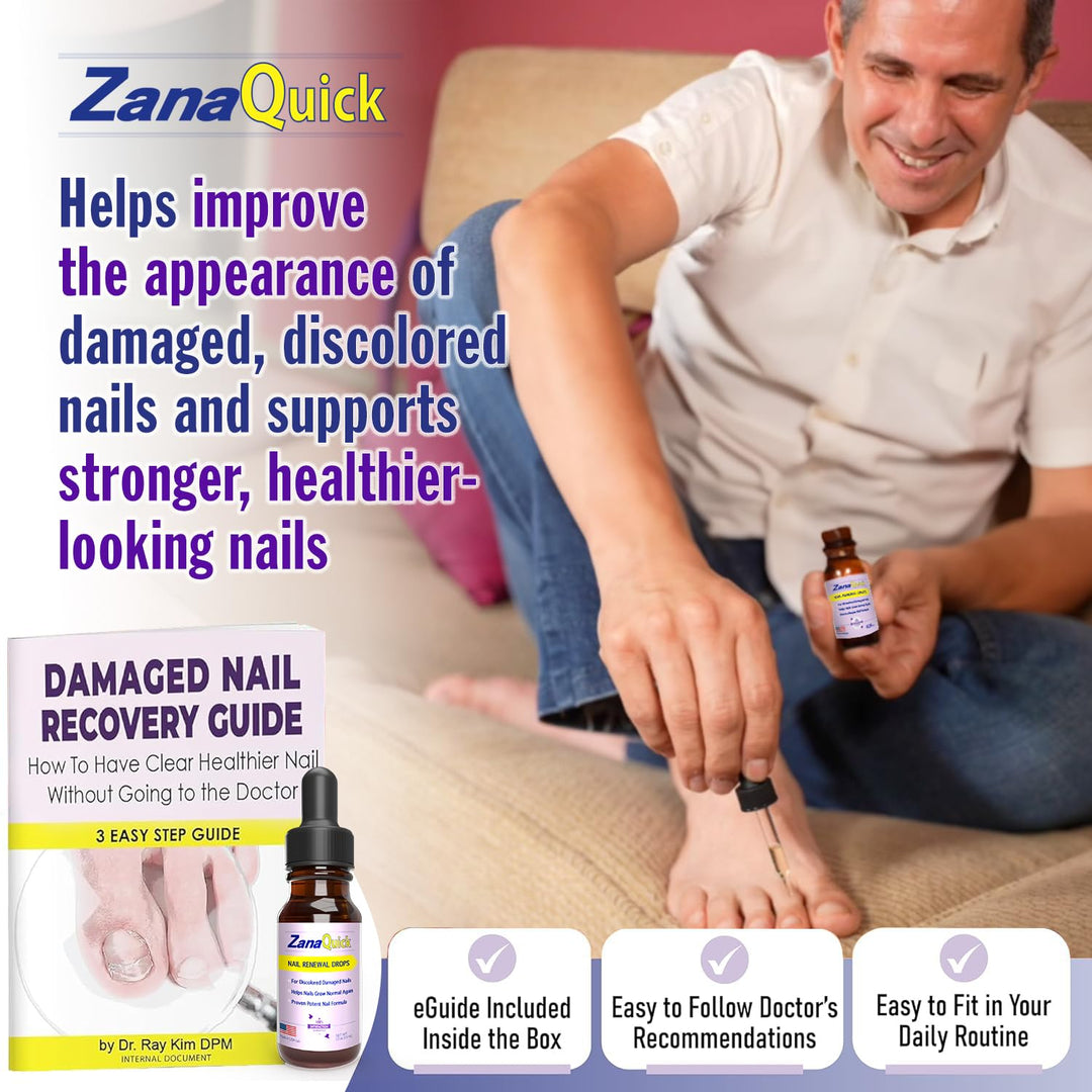 ZanaQuick - Gotas para el Tratamiento de Uñas de los Pies - 4 Paque...