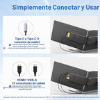 KEFEYA - Extensor de pantalla para laptop, 14" FHD 1080P IPS, e...