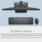 Dell Teclado y mouse inalámbricos avanzados - KM520 - Inalámbrico, interfaz de 2.4 GHz, Negro