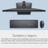 Dell Teclado y mouse inalámbricos avanzados - KM520 - Inalámbrico,...