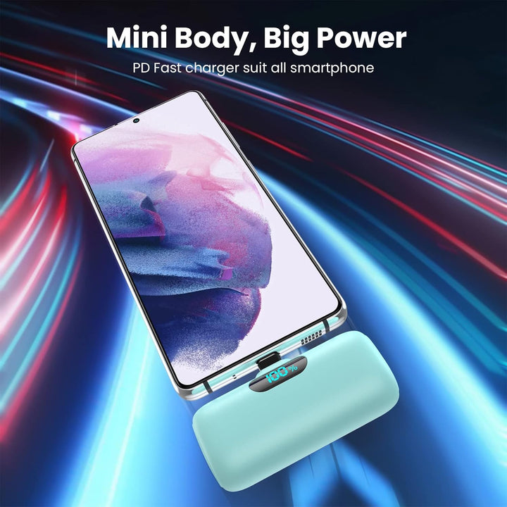 [Paquete de 2] Mini cargador portátil de 5000 mAh, batería portátil...
