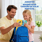 Juego de 60 mini bloques magnéticos de viaje para niños, mini azulejos magnéticos de construcción cubos con caja de hierro portátil, juguete sensorial de construcción STEM para niños pequeños y niñas de 3-5, 4-8, 8-12 +