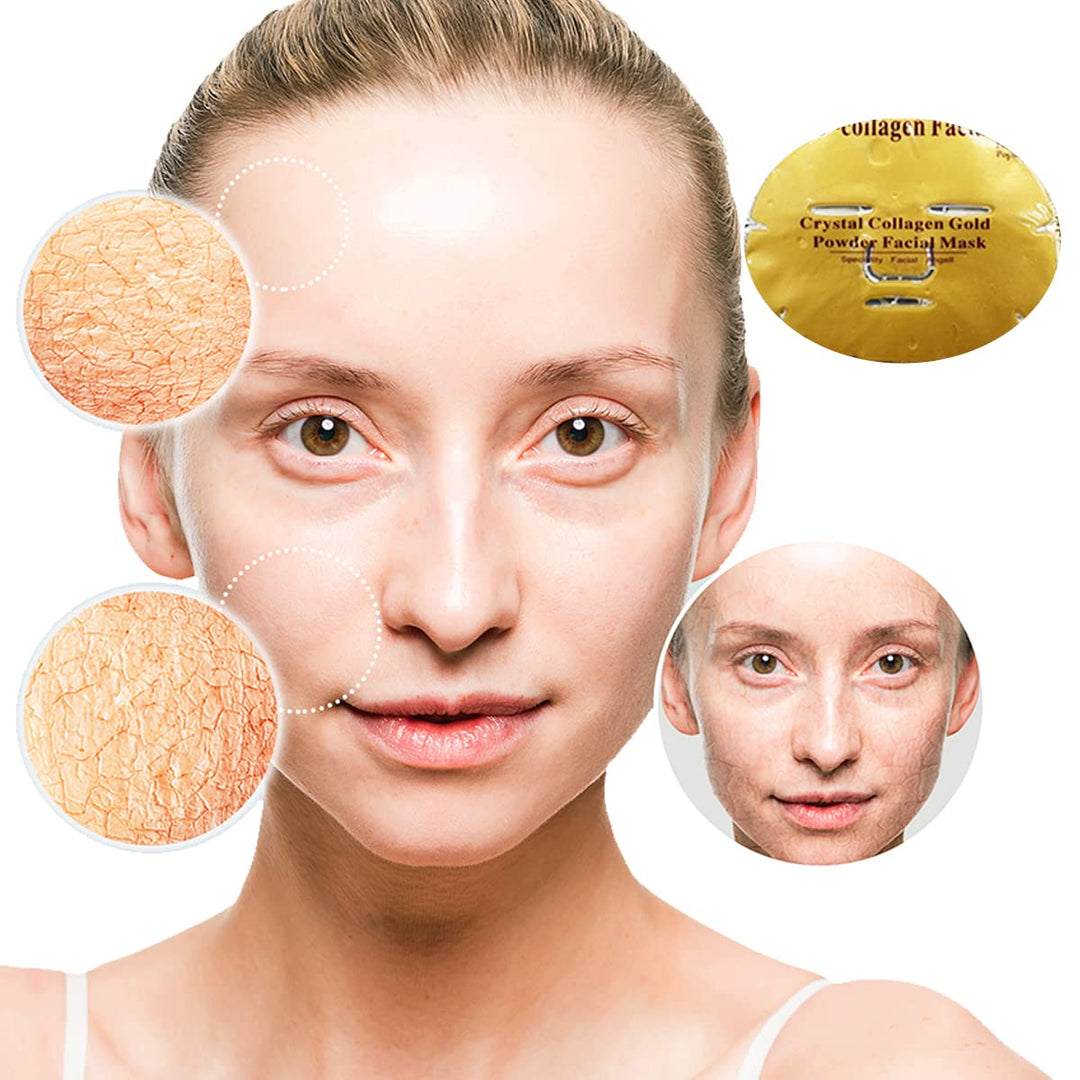 Ruzzut 15 máscaras faciales de colágeno, mascarilla hidratante para...