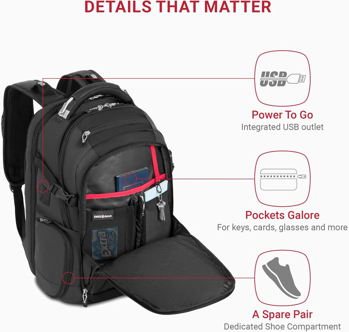 SwissGear 5358 USB ScanSmart - Mochila para portátil de 16", Gr...