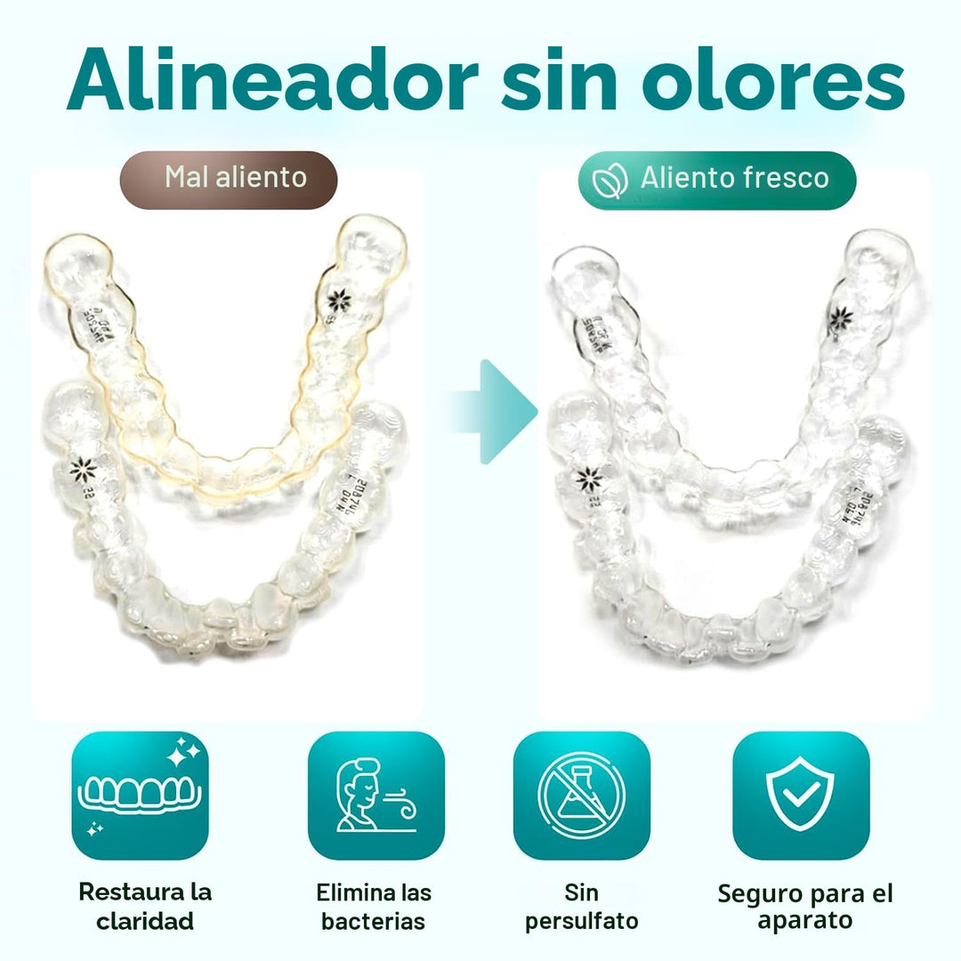 Weiss Naturals - Tabletas limpiadoras de retenedores, limpiador Inv...