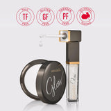Mirabella Glow Duo - Juego de regalo de brillo labial con luz LED y...