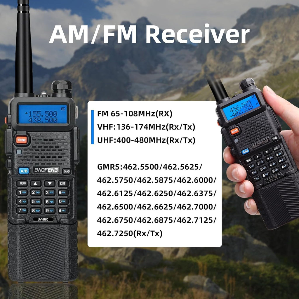 BAOFENG Radio uv5r Baofeng UV-5R |8W walkie talkies Radio jamón largo
