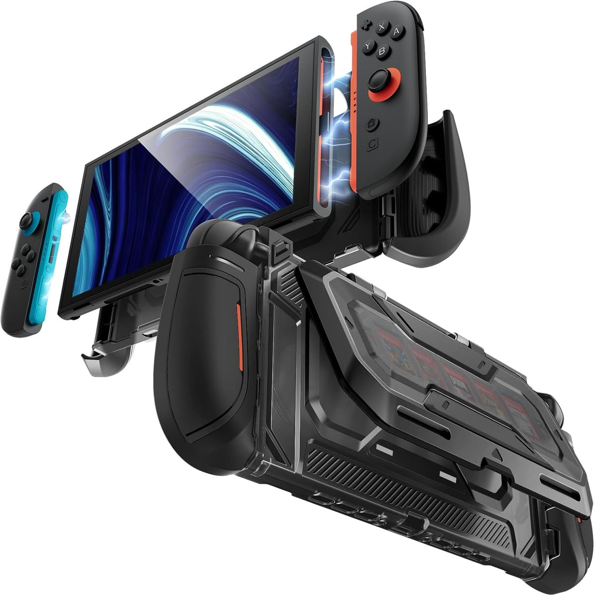 Mumba Titan - Funda para Nintendo Switch 2 con función atril y 7 ranuras